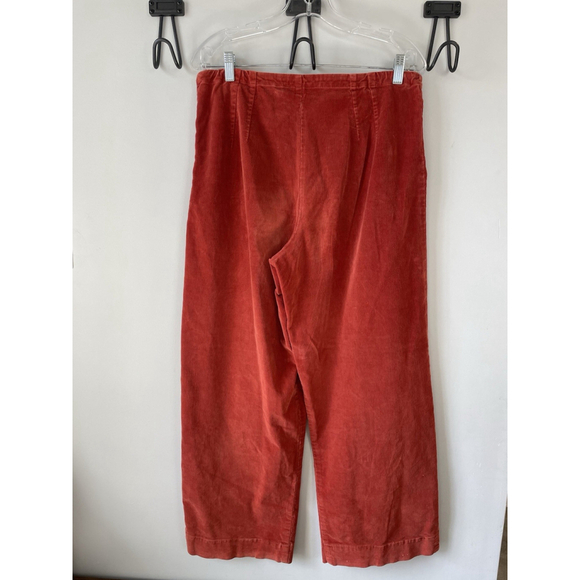 Willow, Women’s Brick Orange Red Wide Leg Small Gauge Corduroy Pants Size medium - Picture 5 of 10